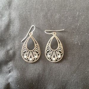 Beautiful openwork teardrop earrings